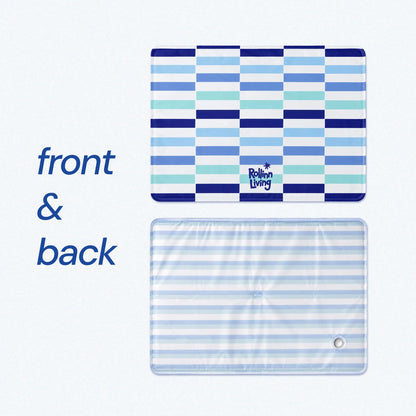 Front and back of the pet cooling mat