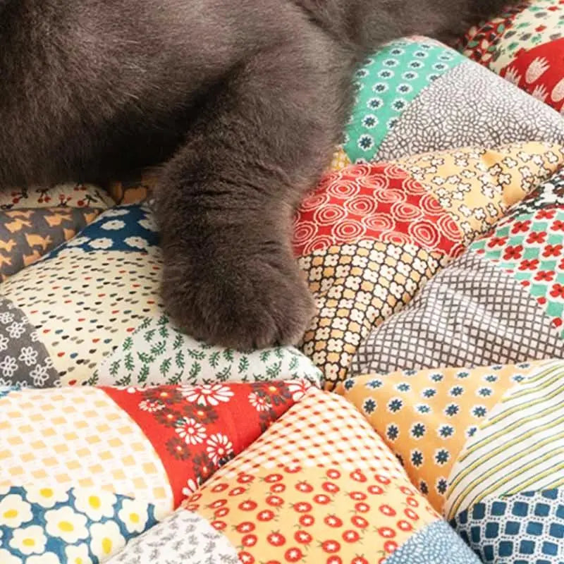 Geometric Pattern Pet Sofa Mat, Soft Comfortable Non-Slip Pet Couch Cushion, Pet Supplies