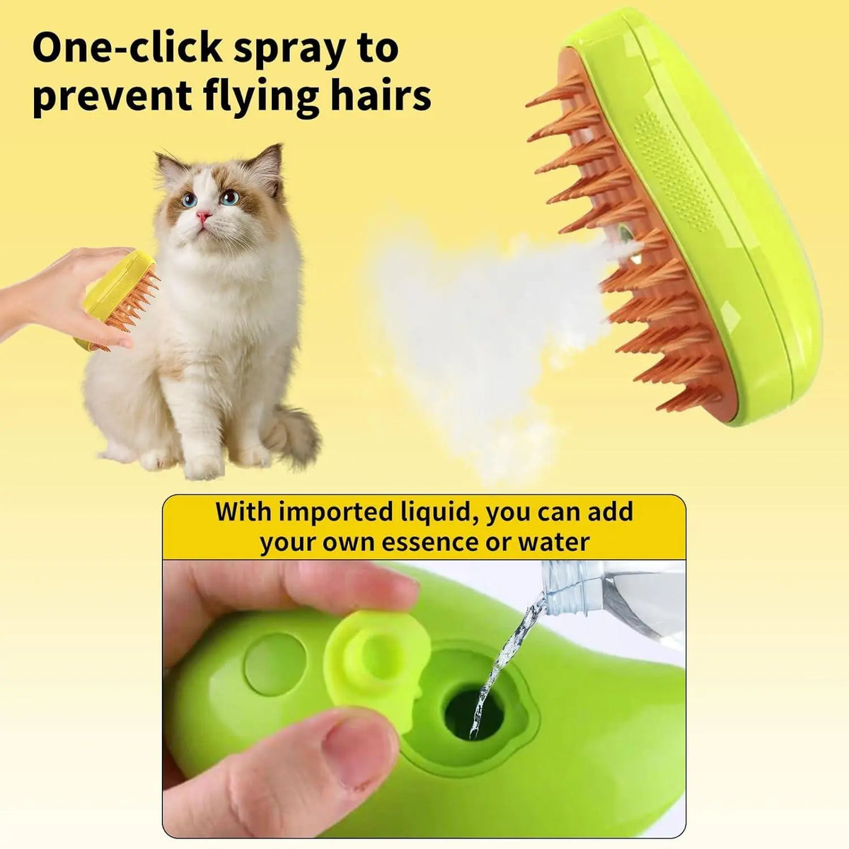 Creative Pet Grooming Brush, Pet Hair Removal Comb, Pet Grooming Tool, Pet Electric Spray Hair Removal Comb, Pet Supplies, Dog Hair Grooming Comb