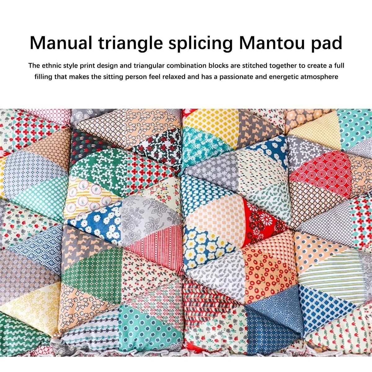 Triangle patchwork design of the pet sofa mat