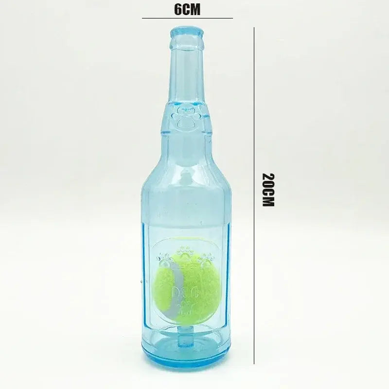 Bottle chew toy size: 20 x 6 cm