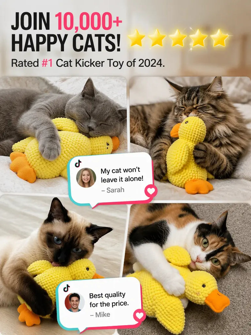 UQIOZ New Catnip Plush Cat Toy - Universal Size Interactive Wand for Teasing Play, Chew-Resist. Self-Play Boredom Buster, Crinkle Sound Teething Toy, Cute Pet Supplies for Cat Lovers
