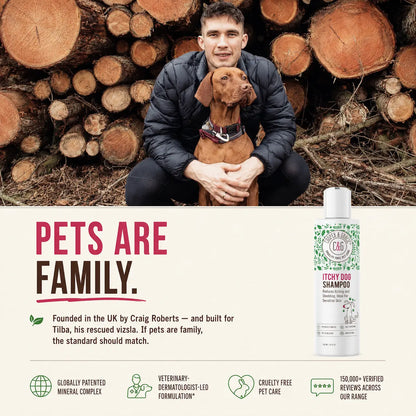 Cooper and Gracie Dead Sea Itchy Dog Shampoo – 300Ml | Soothes Irritation & Supports Skin Hygiene Grooming Products Calming