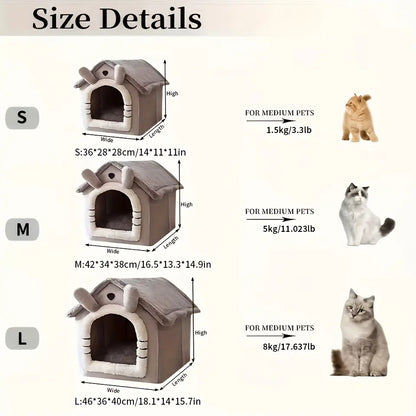 Cat house bed size details